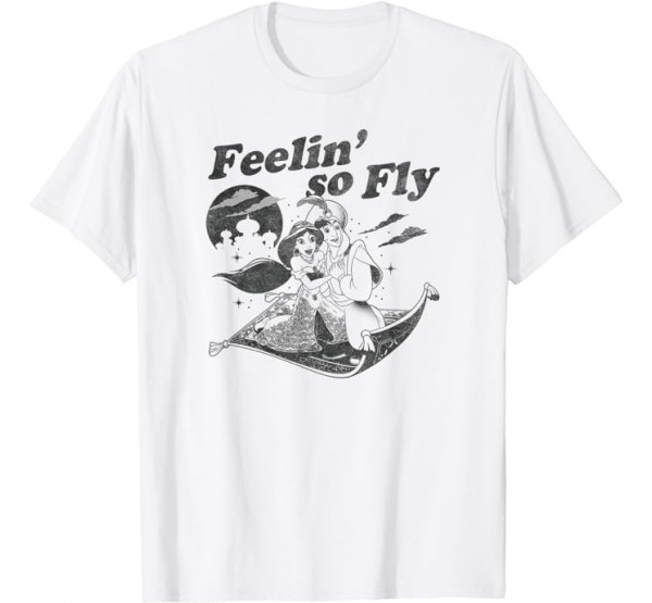 Disney Aladdin Jasmine _ Aladdin Feelin_ So Fly T-Shirt Disney Aladdin Jasmine _ Aladdin Feelin_ So Fly T-Shirt